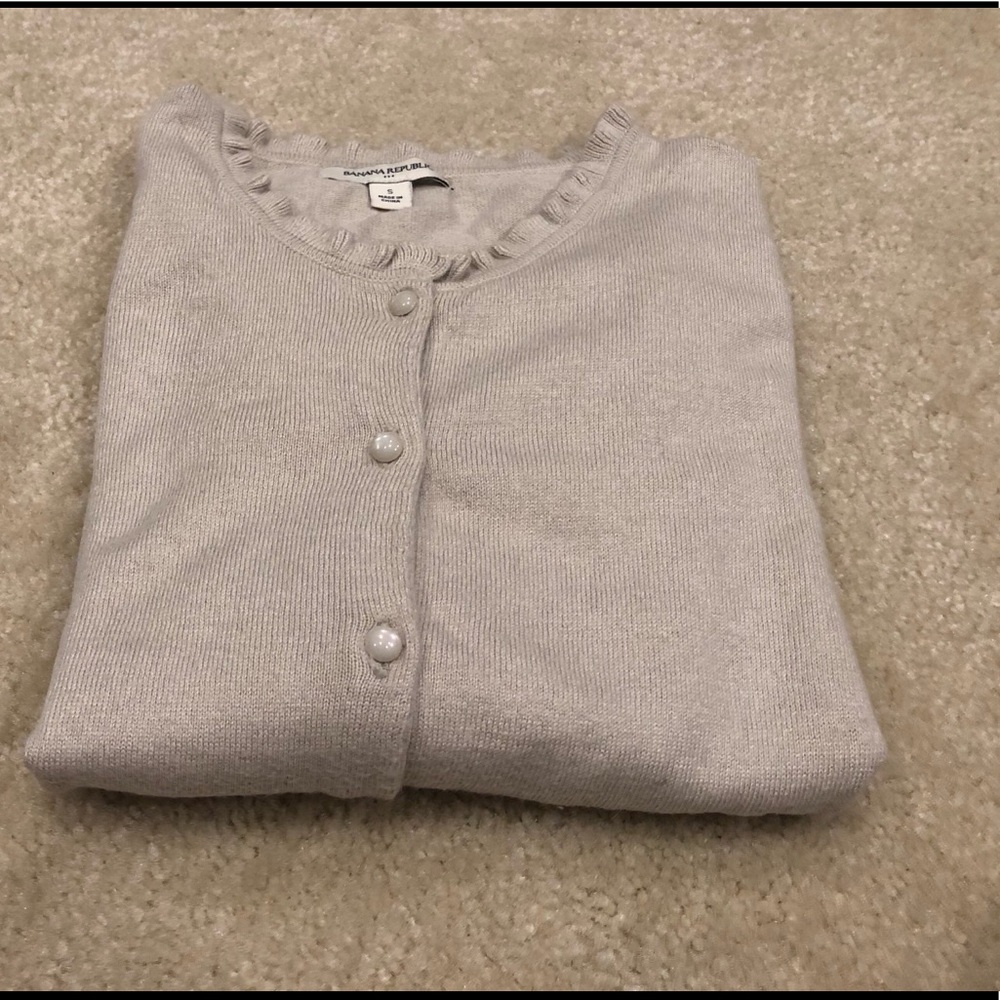 Banana Republic Ruffle Cardigan